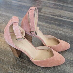 Soludos Women’s Suede Collette Heel – Brick (Rusty Rose) Suede, Size 9.5